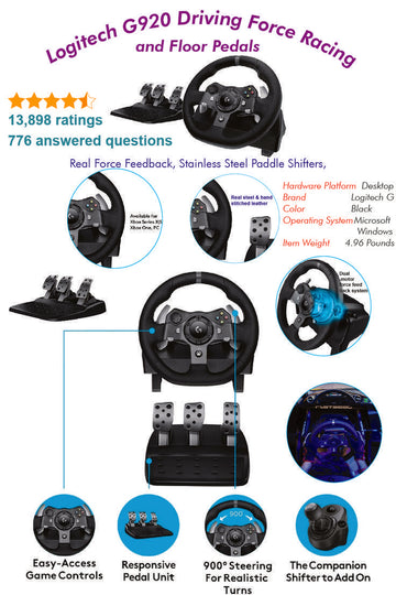 Racing wheels and pedals for PC PS4 PS5 racing simulation game